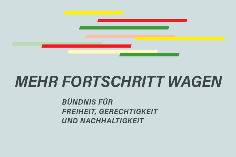 Grafik: Mehr Fortschritt wagen: Koalitionsvertrag zwischen SPD, Grünen und FDP